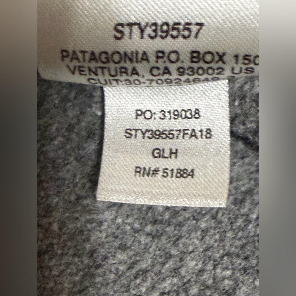 Patagonia Uprisal Hoodie Small Gray Mountain Stripe Pullover - Picture 9 of 11